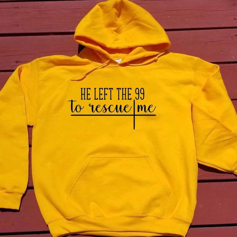 

Женское хлопковое худи с надписью «He светильник the 99 to rescue me»