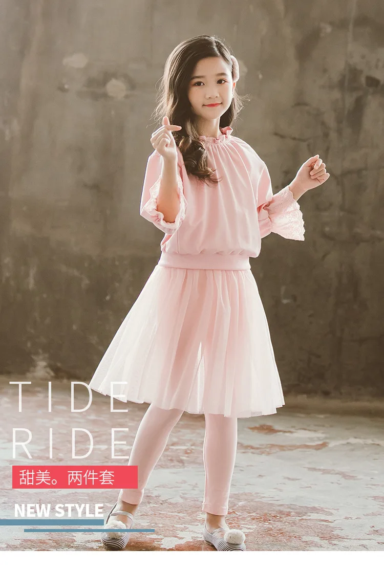 

Детская одежда, для девочек, для детей старшего возраста, новая Корейская версия однотонного свитера, темпераментная, модная для девочек, се...