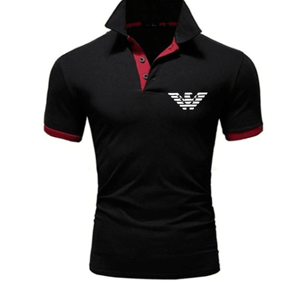 

Summer short-sleeved polo shirts men's fashion polo shirts casual slim solid color business men's polo shirts for men