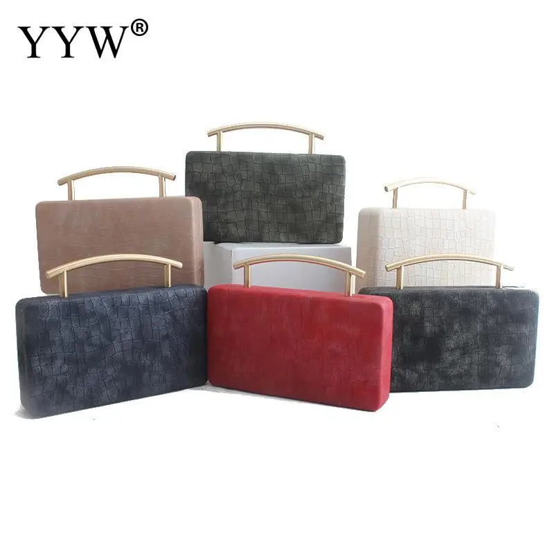 

Women Top Handle Hand Bags With Stone Grain Pu Evening Bag Handbag Party Bridal Clutch Purse Handbag Party Bridal Clutch Purse