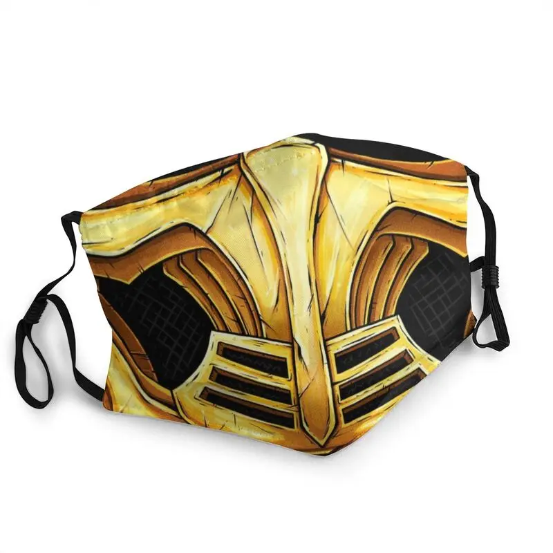 

Mortal Kombat Scorpion Washable Mouth Face Mask Men Sub Zero Game MKX Liu Kang Mask Anti Dust Haze Protection Respirator Muffle