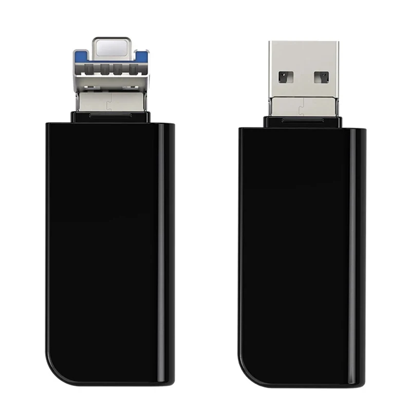Кардридер UTHAI C77 2 в 1 устройство для чтения TF/SD карт USB 3 0 Lightning металлический корпус