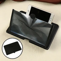 10 inch pull out mobile phone 3d effect high definition large screen magnifier video desktop lazy folding stand for movie game