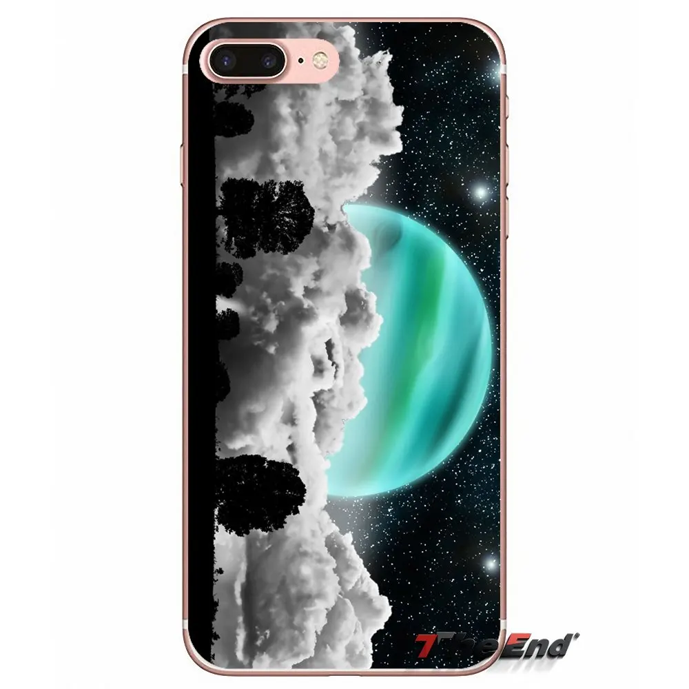 Мягкие прозрачные чехлы Луны для Apple IPhone X 4 4S 5 5S SE 5C 6 6s 7 8 плюс Plus 6S iphone