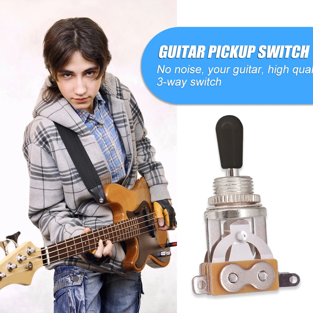 

3 Way Guitar Selector Switch Control Guitarra Parts Pickup Toggle Switch Pickups Lightweight Portable Music Elements