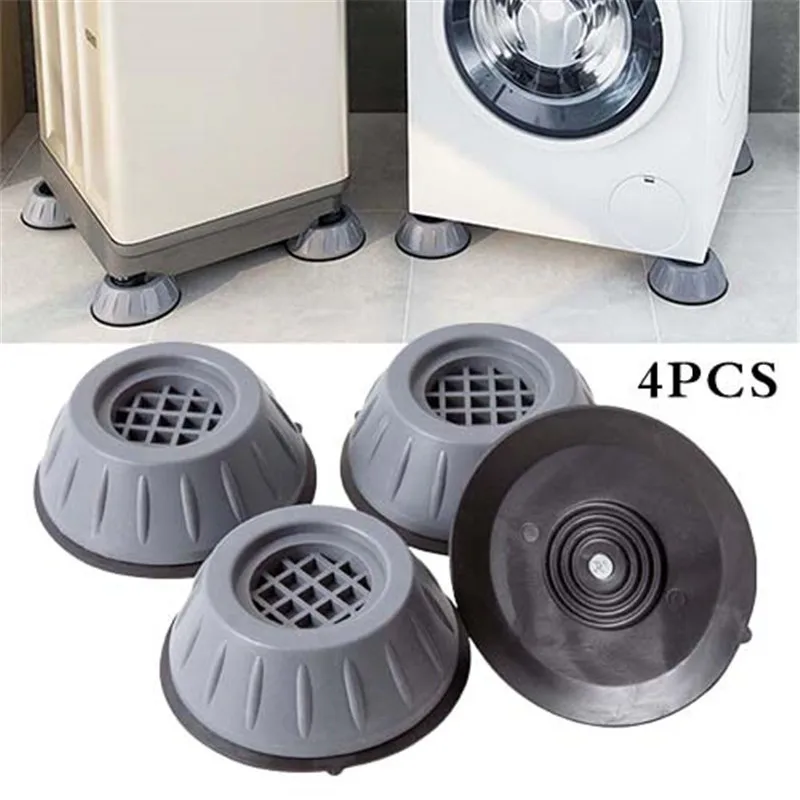 

4pcs Anti-Slip Washing Machine Feet Pad Anti-vibration Mute Protection Mat Furniture Lifting Foot Base Home Decor Accessories