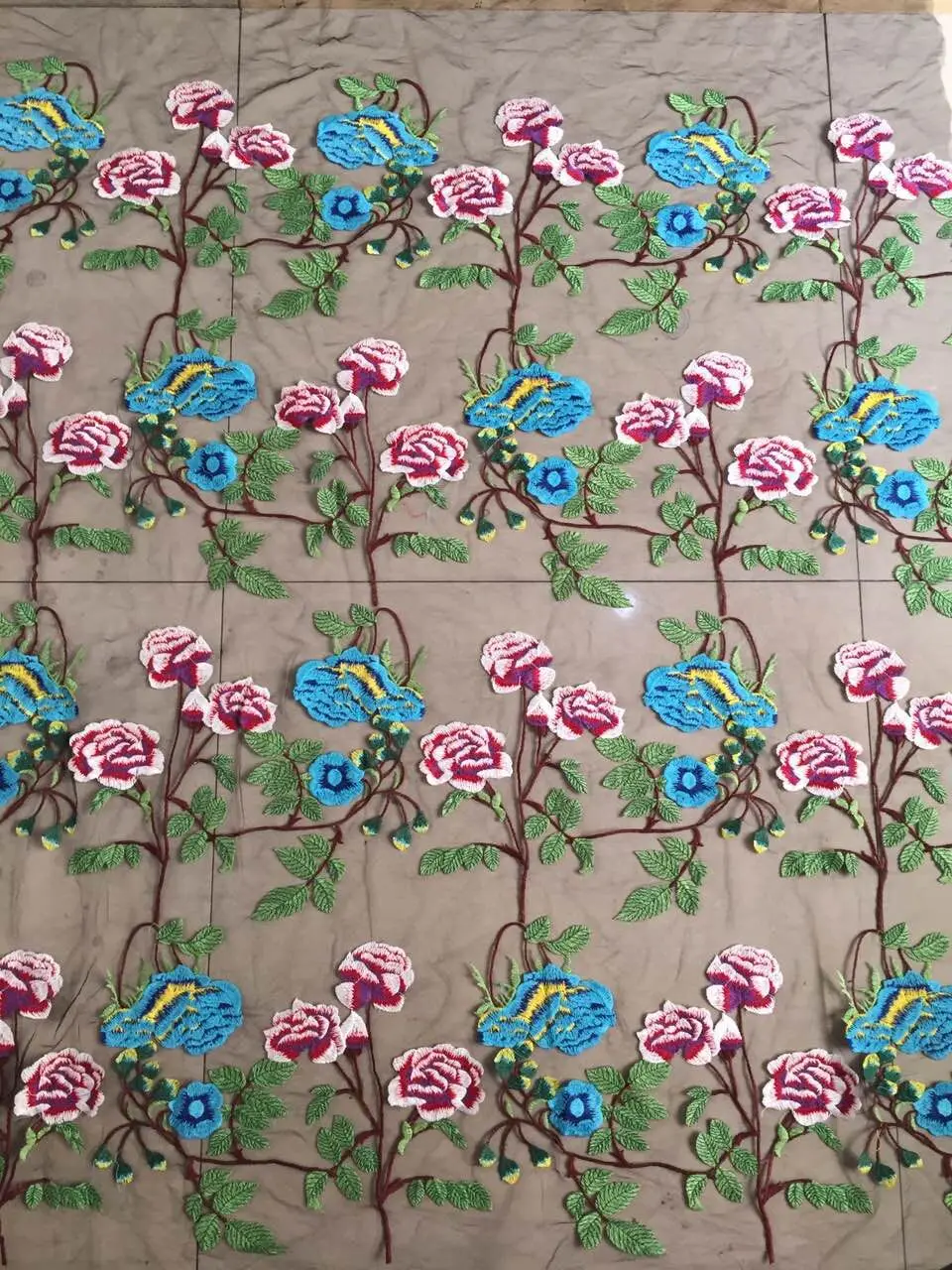 Модная Тюлевая вышивка французская сетчатая кружевная ткань фототкань с