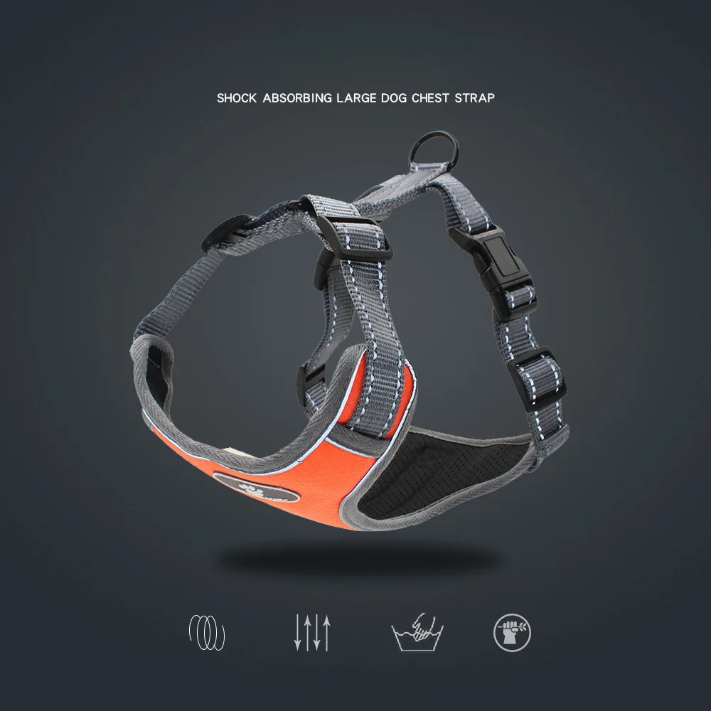 Leash Cat Vest Red Dog Chest Harness Adjustable Nylon Breathable Reflective Outdoor Walking Strap Kitten Collars Harnesses Leads | Дом и сад