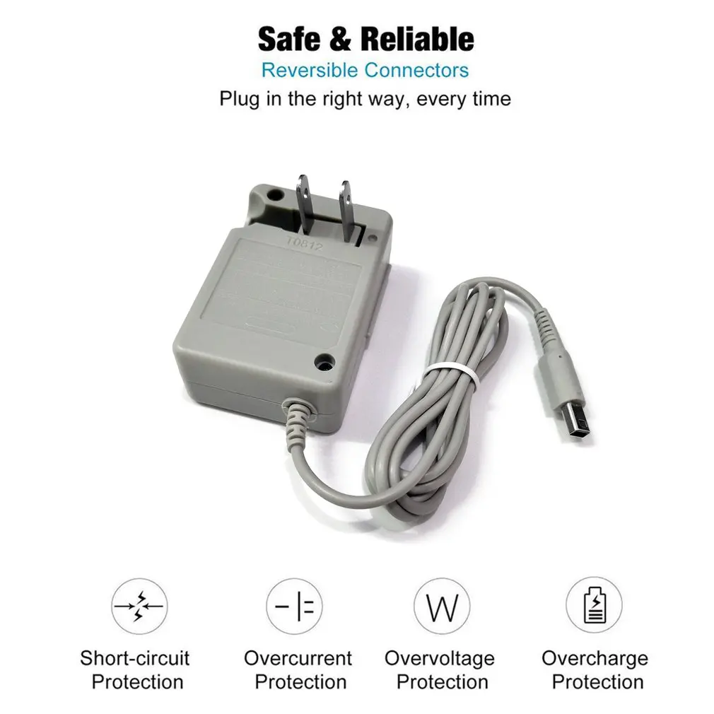 For Nintendo AC Adapter EU Plug Charger 100V-240V Power for XL 2DS 3DS DS DSI US Apdapter Switch | Электроника