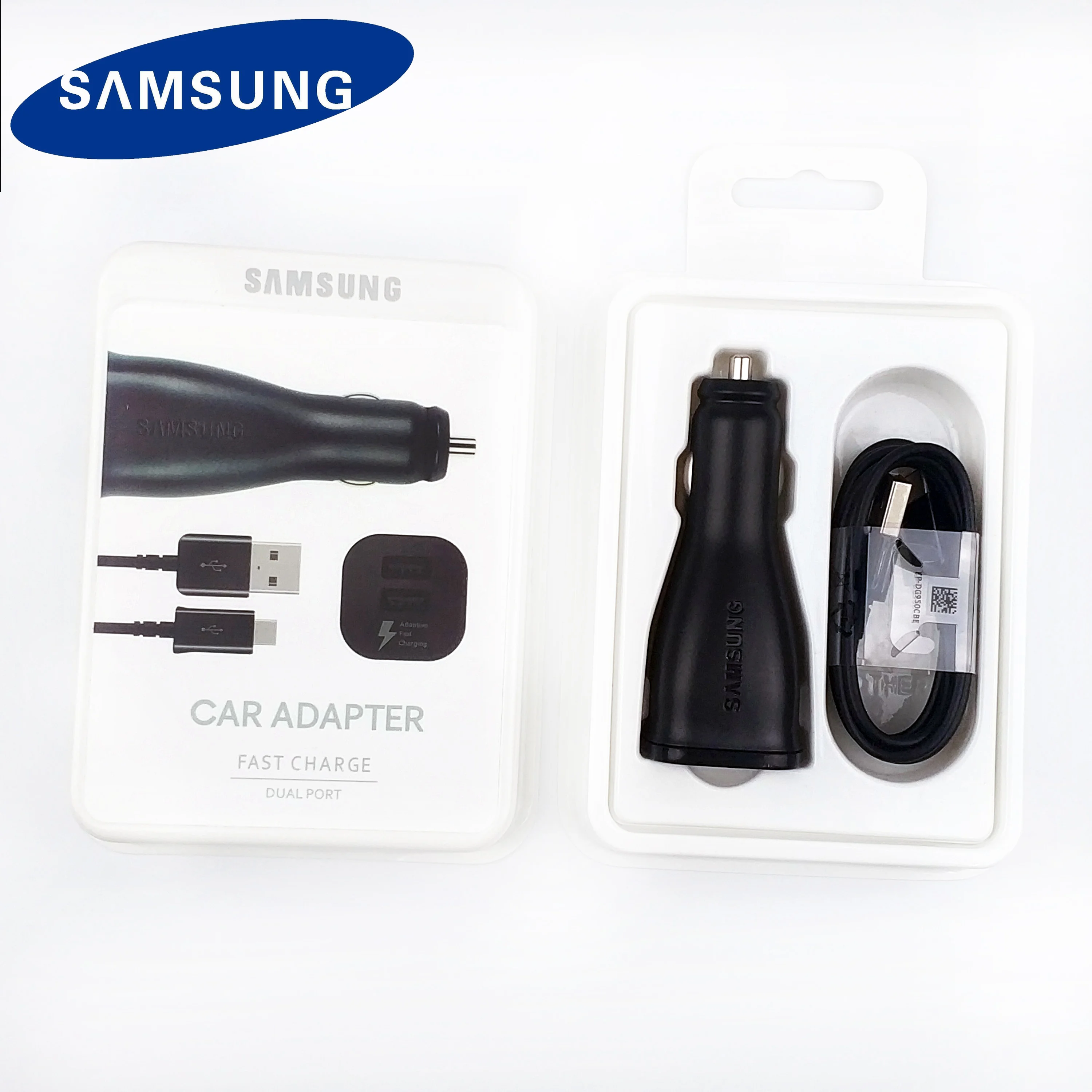 Автомобильное зарядное устройство Samsung 15 Вт usb type c кабель для быстрой зарядки и