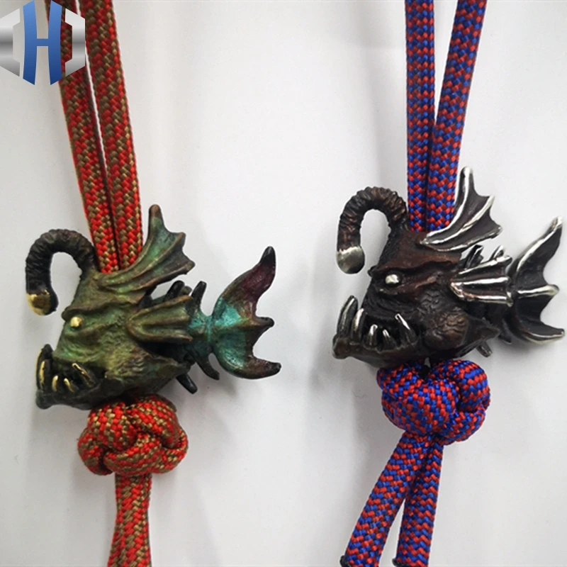 Нож фонарь рыба винтажная Медь ручная гравировка личность креативный зонтик