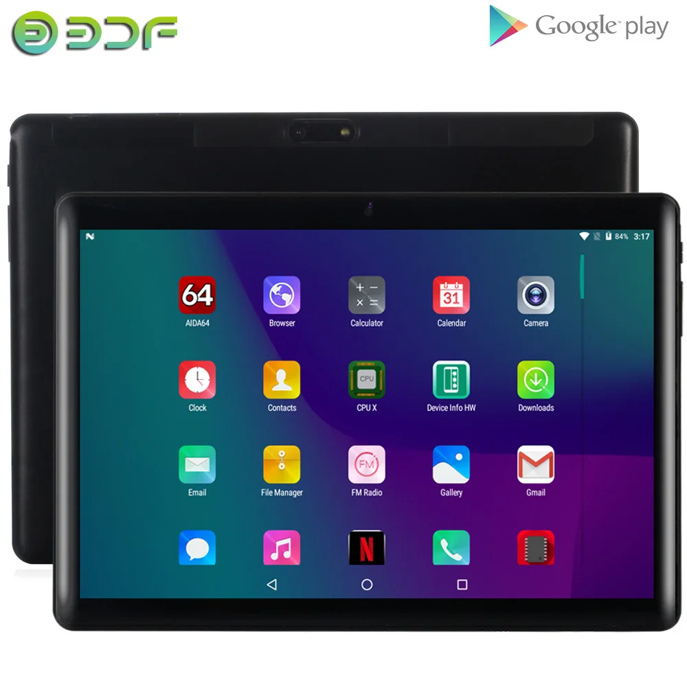 BDF Новый Android 4 планшеты ПК телефон sim карта 10 дюймов 1 Гб + 16 IPS LCD четырехъядерный 5000