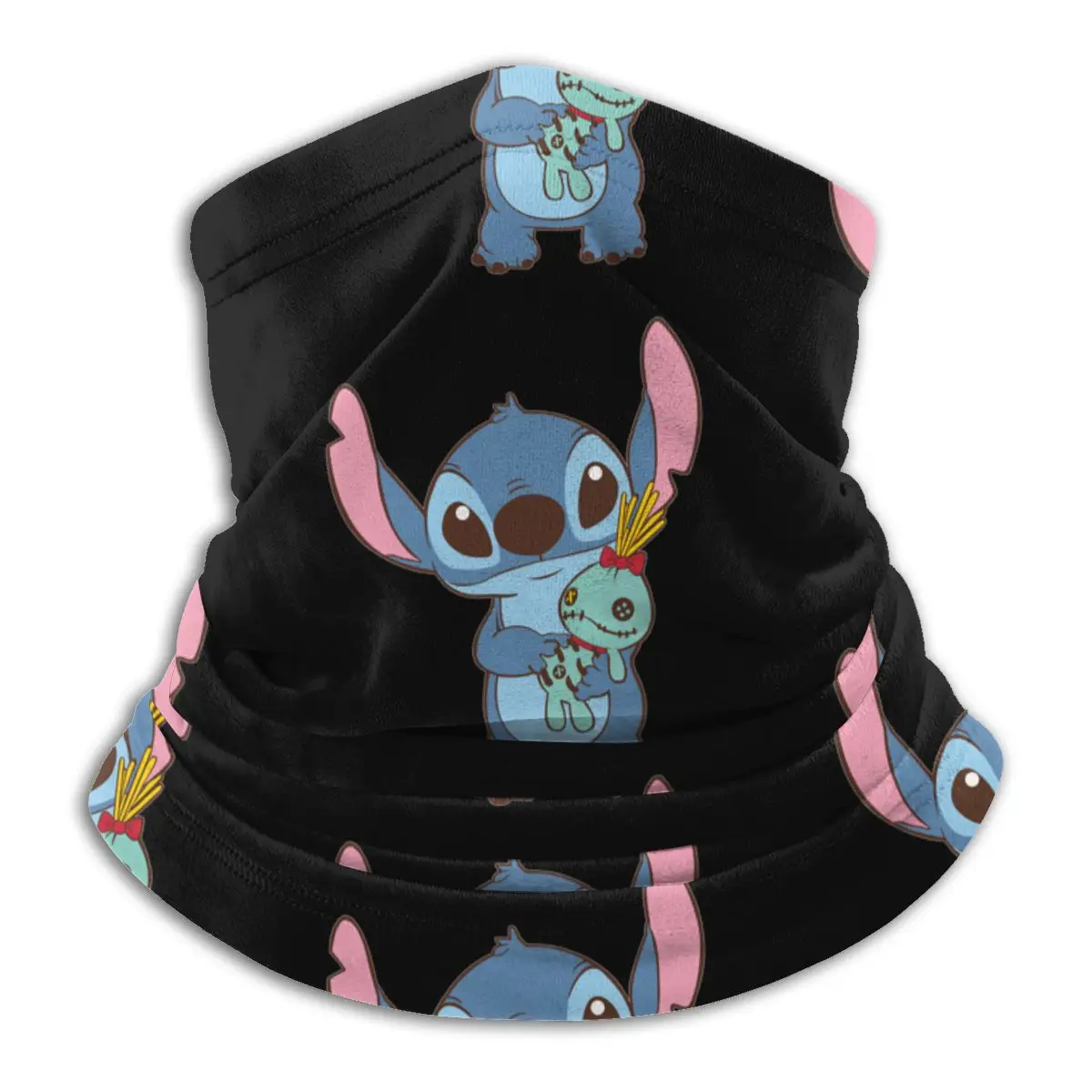 

Disney Stitch cartoon Women's scarf child Cycling winter Men Headband Magic Scarf Neck Fleece Warm Cover Face Scarves Bandana