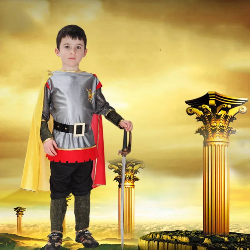 

2022 хэллоуин пасха дети древняя римская Греция Греческий воин солдат Гладиатор костюм мальчиков самурайский костюм рыцарь одежда