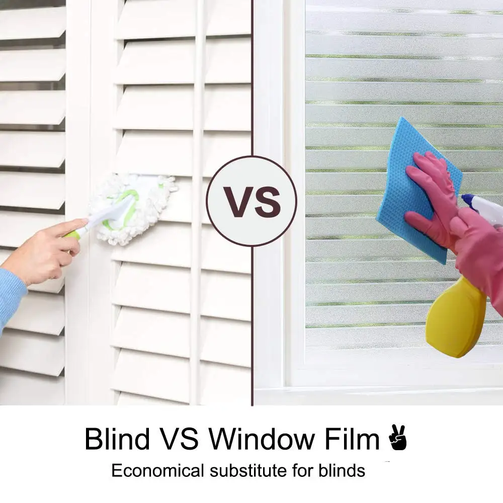 Жалюзи На Окна 200 см белая полоса конфиденциальности Матовый оконная пленка