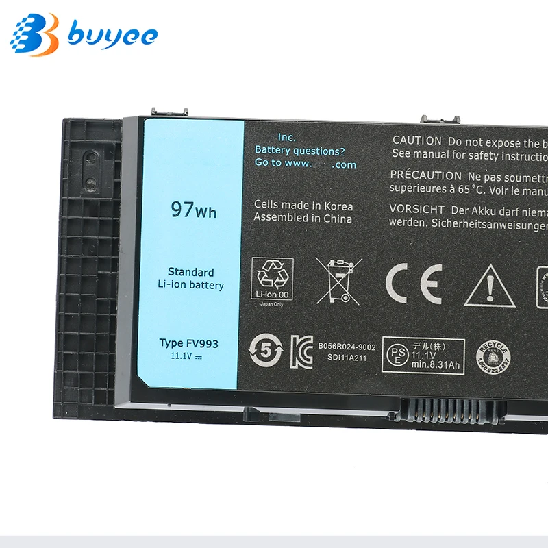 Оригинальный аккумулятор FV993 OTN1K5 для DELL M6600 M6700 M6800 M4800 M4600 M4700 11 1 В 97 Вт/ч R7PND FJJ4W