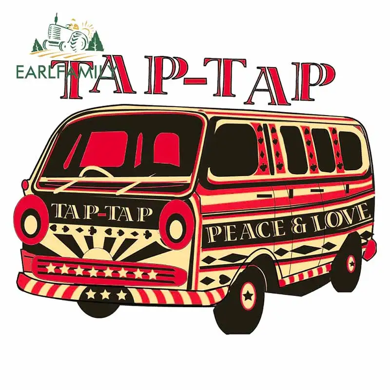 

EARLFAMILY 13 см x 10,3 см для Гаитянского автобуса, крана, ноутбука, индивидуальные автомобильные наклейки, мотоциклетная наклейка на бампер, аниме ...