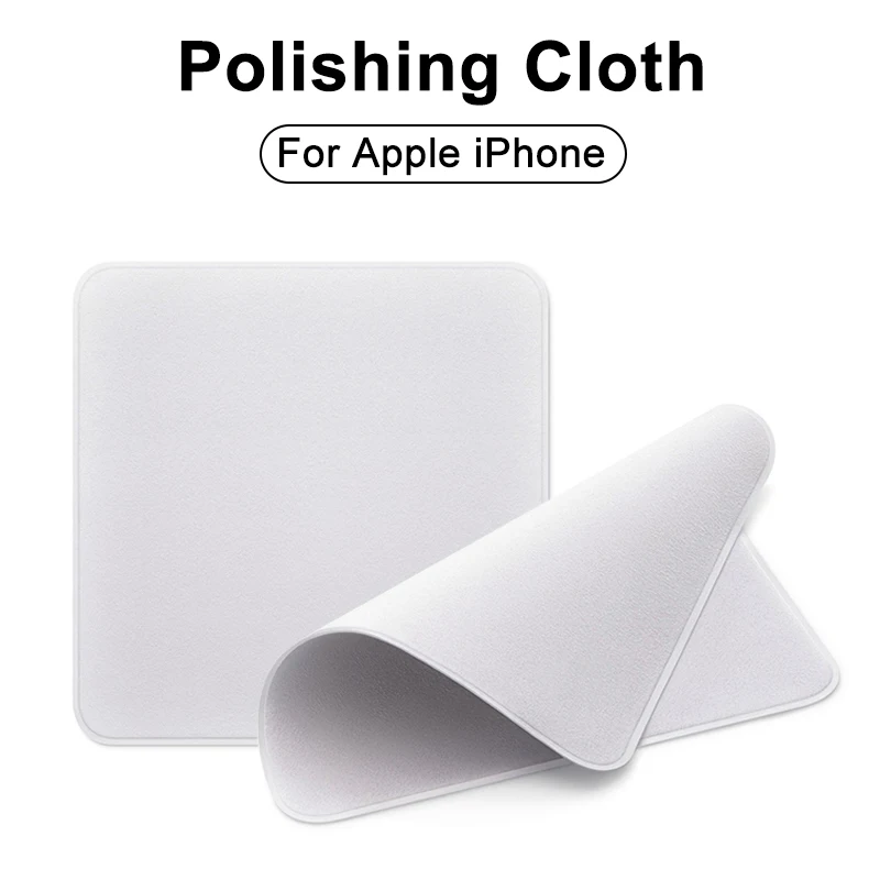 

Polishing Cloth For iPhone 13 Pro Max 12 11 XS Case Screen Cleanihg iPad Apple Watch Display Cleaning Supplies Phone Accessories