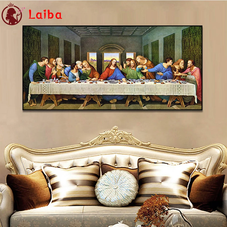 

Diamond Painting The Last Supper of Jesus Religion 5d Cross Stitch Diamond Embroidery Mosaic Gift Home Decor Needlework Picture