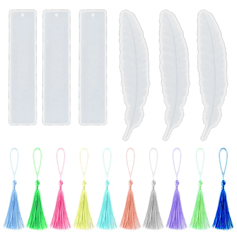 Tassel Bookmark Epoxy Resin Mold Book Holder Silicone Mould DIY Crafts Office School Student Stationery Casting Tool | Украшения и