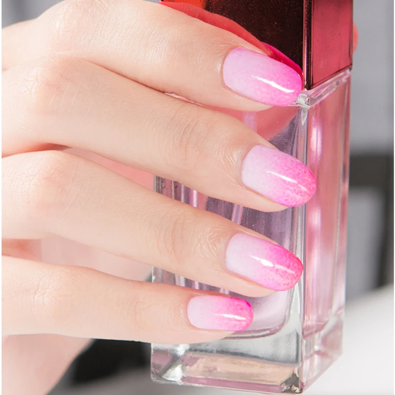 8 шт./компл. градиентные мягкие губки для дизайна ногтей цветного выцветания