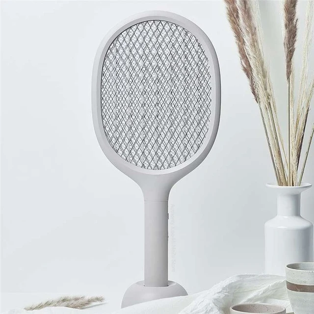 Grayish white Новая электрическая ловушка для комаров Xiaomi Mijia Solove P1, защита от ультрафиолетового излучения, защита от насекомых, двойной размер, анти-Электрический S - Комплект: Grayish white