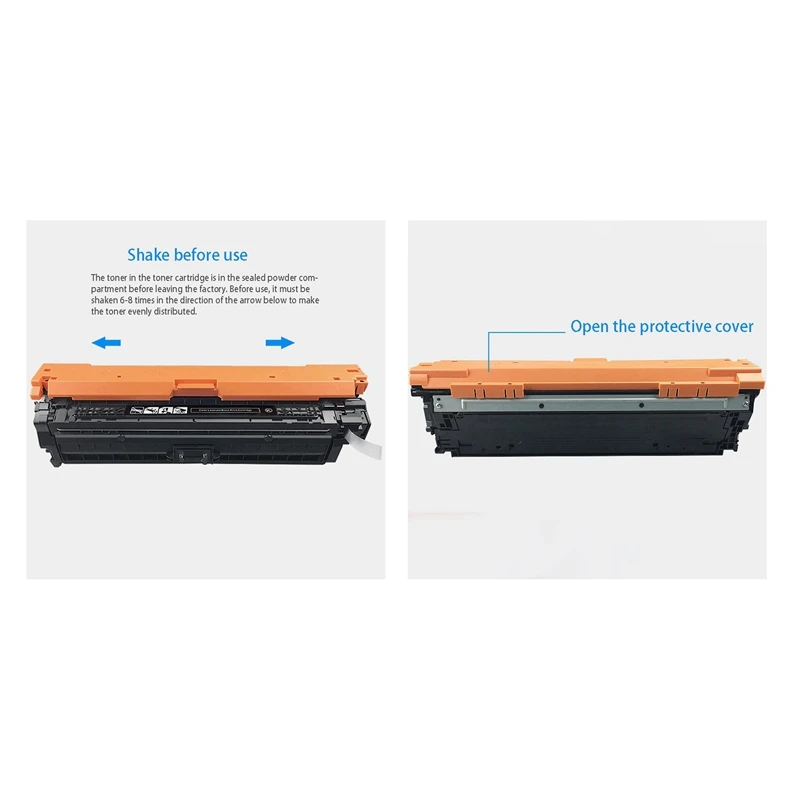 2Pcs Compatible Toner Cartridge for HP CE740A Selenium HP5225Dn 5220 Cp5225Hp307A 741742 Color Drum Red & Black