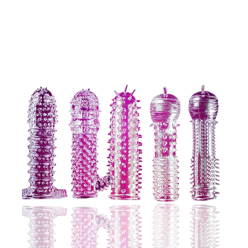 Задержка Хрустальный пенис рукав мужской прозрачный презерватив задержка