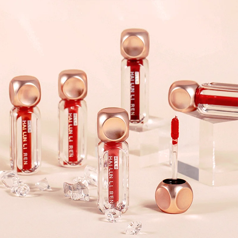 

Little Ice Cube Air Lip Glaze Velvet Matte Matte Lipstick Lip Gloss Lasting Show White Nonstick Cup Waterproof and Sweatproof