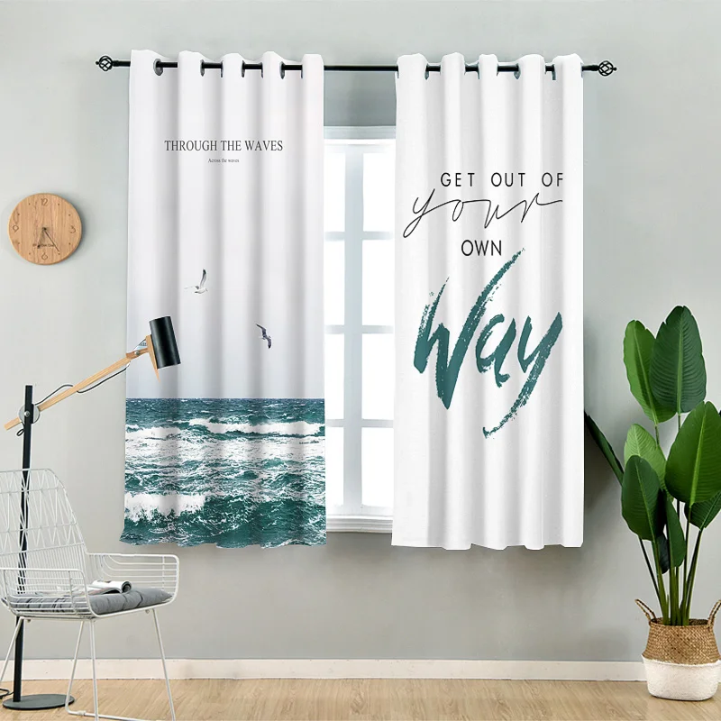 Современные оконные занавески для гостиной спальни кухни светонепроницаемые