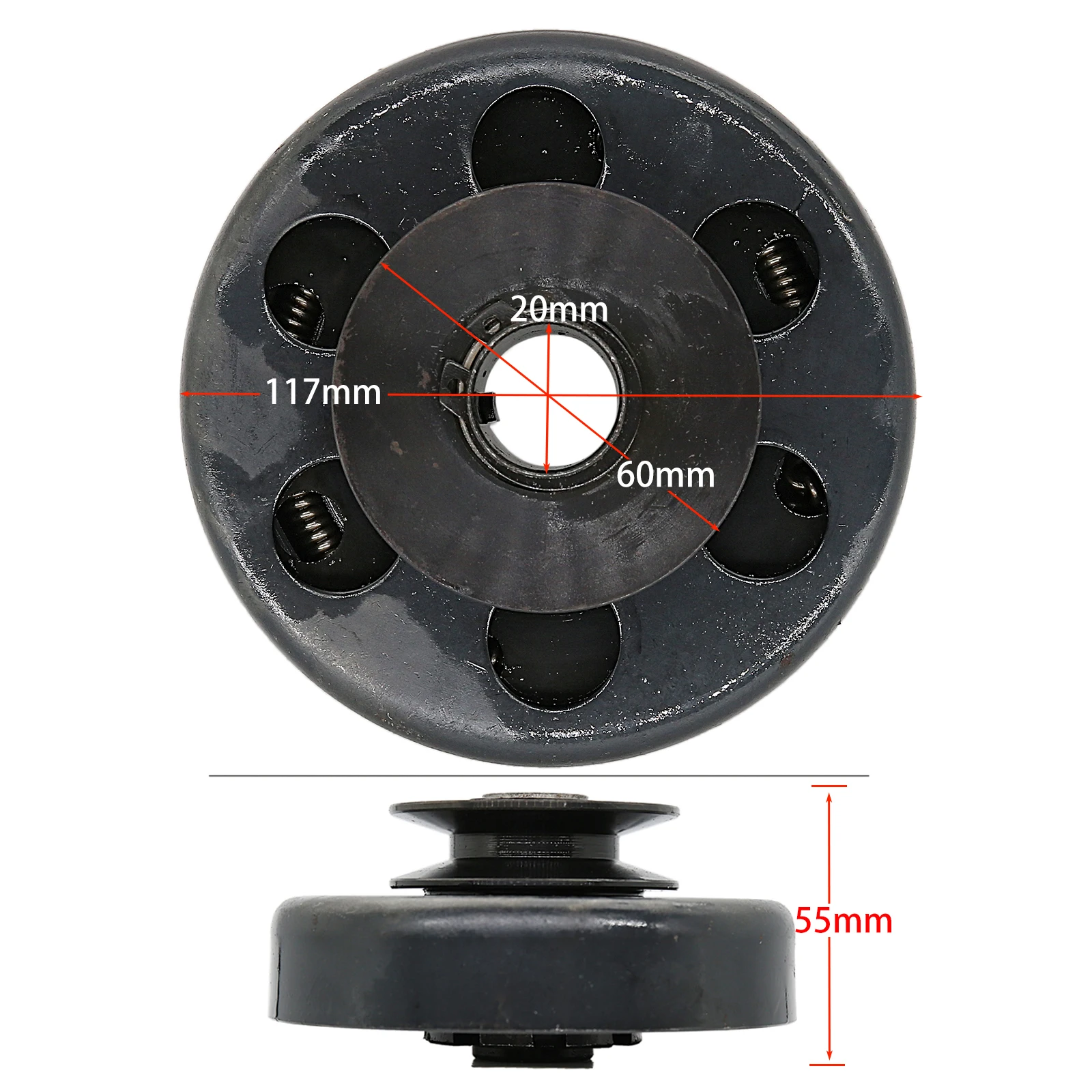 Центробежный ременной привод с отверстием 20 мм 3/16 дюйма ремнем из АБС-пластика |
