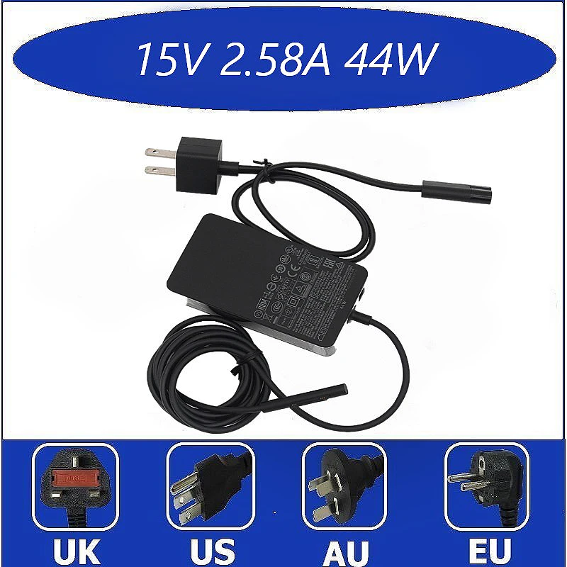 

for Microsoft Surface New Pro5 1796 1769 15V2.58A 44W 1800 Adapter Book Pro i5-7300U Power Tablet Charger Cable