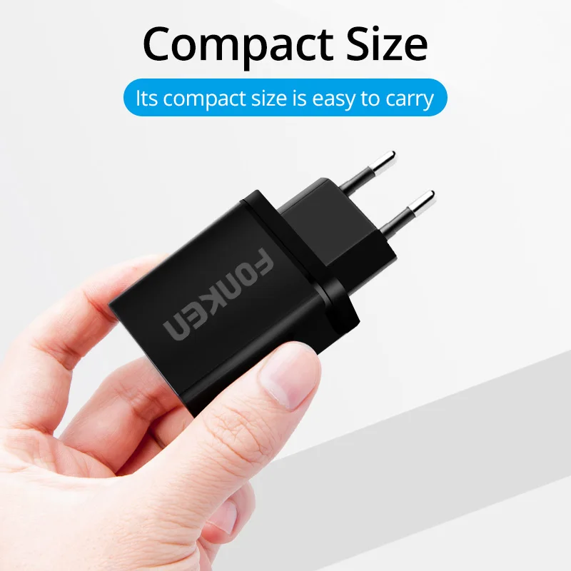 FONKEN 3 порта USB зарядное устройство Quick Charge3.0 быстрое зарядное устройство QC3.0 QC2.0 Мульти Usb настенный адаптер Зарядка для Android смартфон планшет