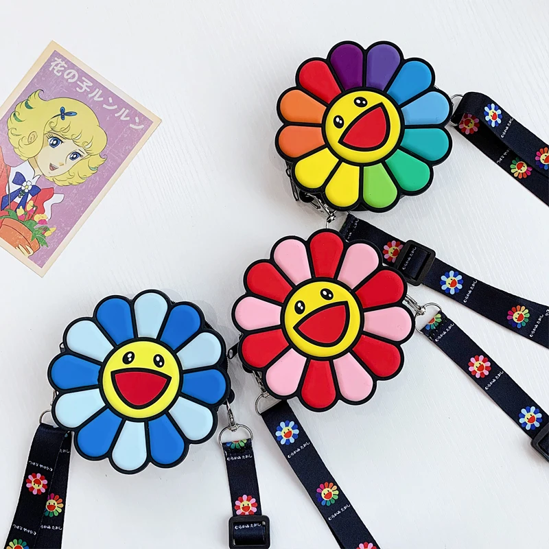 Кошелек для монет с подсолнухами милые забавные мягкие кошельки ключей из