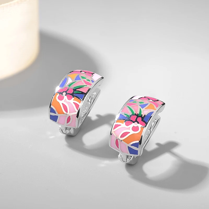 Модный тренд из стерлингового серебра 925 пробы DIY роскошные розовые цветочные