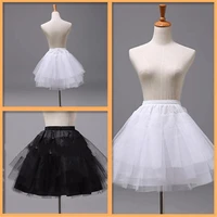 white black short petticoats 2022 women a line 3 layers underskirt for wedding dress jupon cerceau mariage