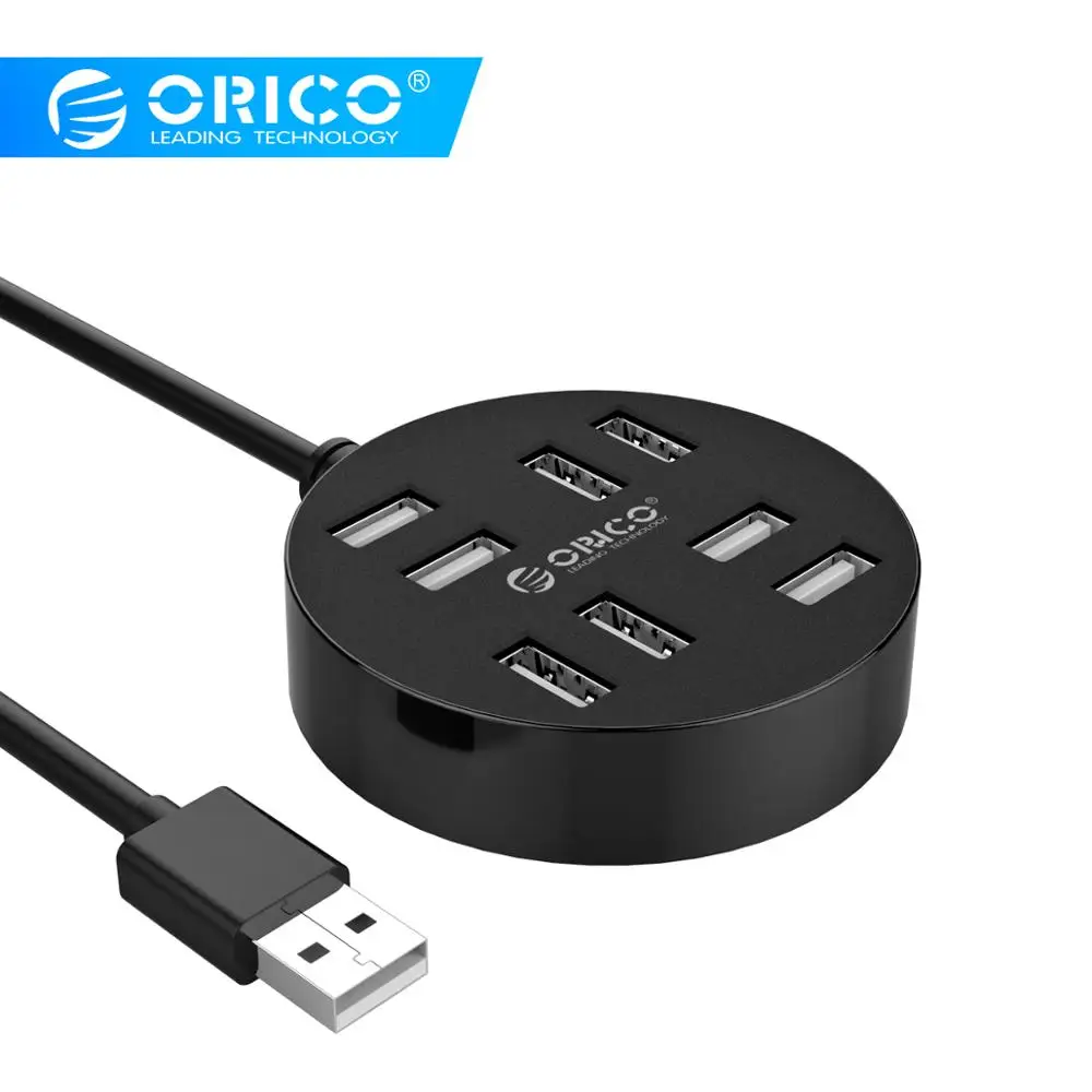 ORICO круговой концентратор 8 портов USB 2 0 с 5 в Micro B порт питания для ноутбука
