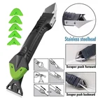 Скребок силиконовый 5 в 1, гладкий скребок для удаления напольной формы, герметик, кухонный прибор