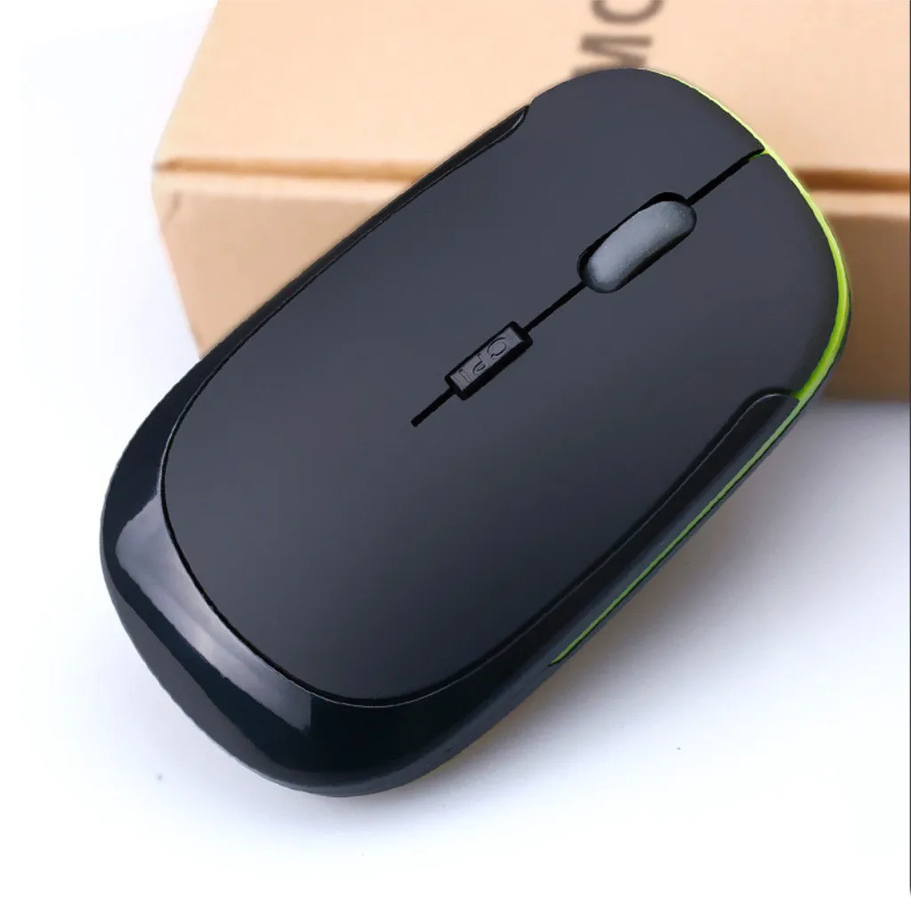 

2.4GHz Smooth Hand Feeling Ultra Slim Mini USB Receiver Wireless Mouse Changeable 1600DPI Optical Gaming Mouse