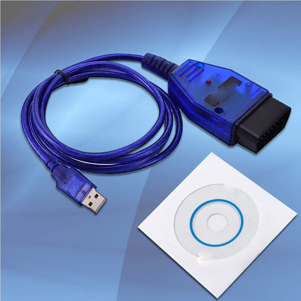 Чёрный Синий Мини USB кабель KKL VAG COM 409 1 для OBD2 II диагностический сканер VW/Audi/Seat VCDS YX