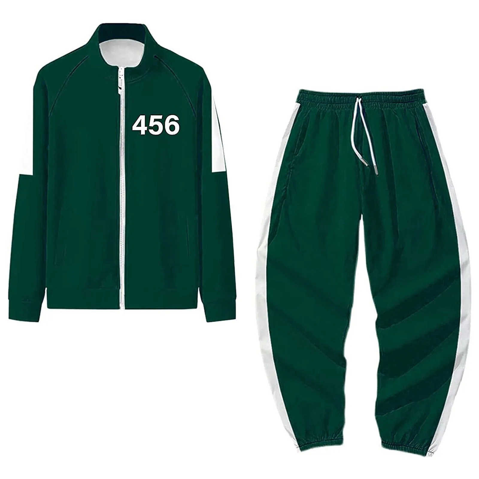

Squid Game Men's Li Zhengjae Same Sportswear Plus Size 456 Autumn Sweater Round Six Halloween Costume El Juego Del Calamar Disfr