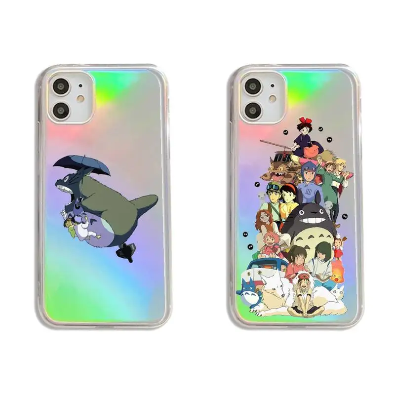 

Japan anime Spirited Away Phone Case Transparent for iPhone 7 8 11 12 se 2020 mini pro X XS XR MAX Plus