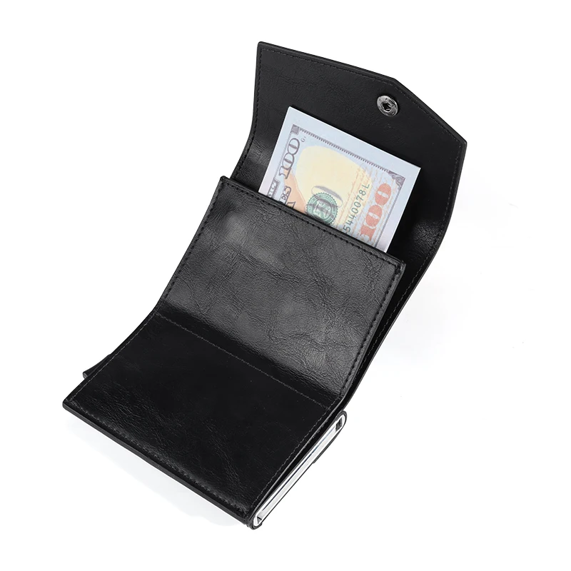 Алюминиевый металлический выдвижной кошелек для кредитных карт 2022 Новинка