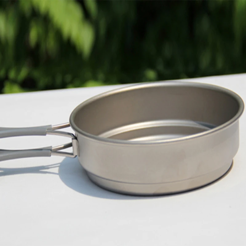 Набор кастрюль из титана Keith посуда для кемпинга сковорода и охоты путешествий