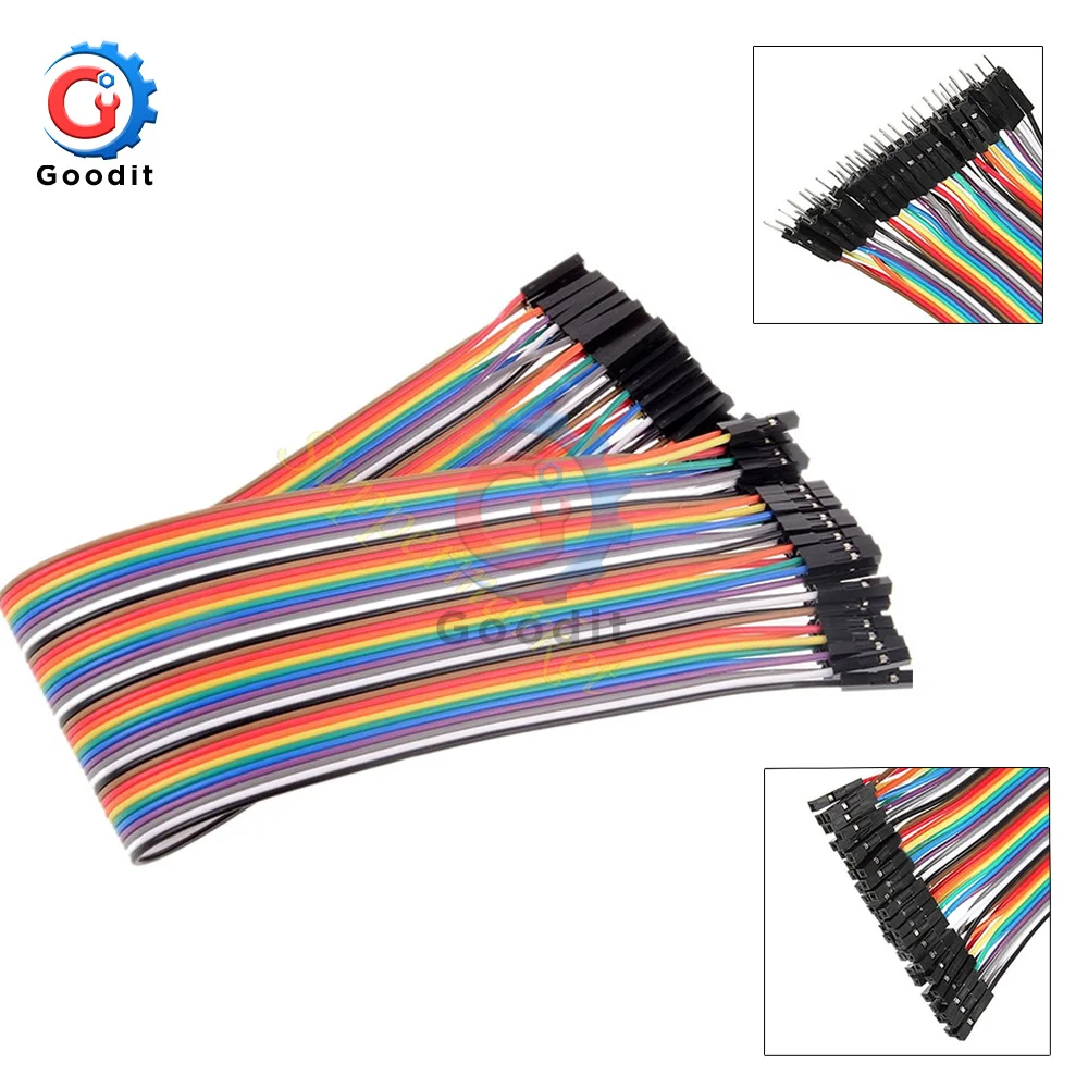 Перемычка Dupont 30 см штекер гнездо перемычка Кабель для arduino набор сделай сам 2 54 мм