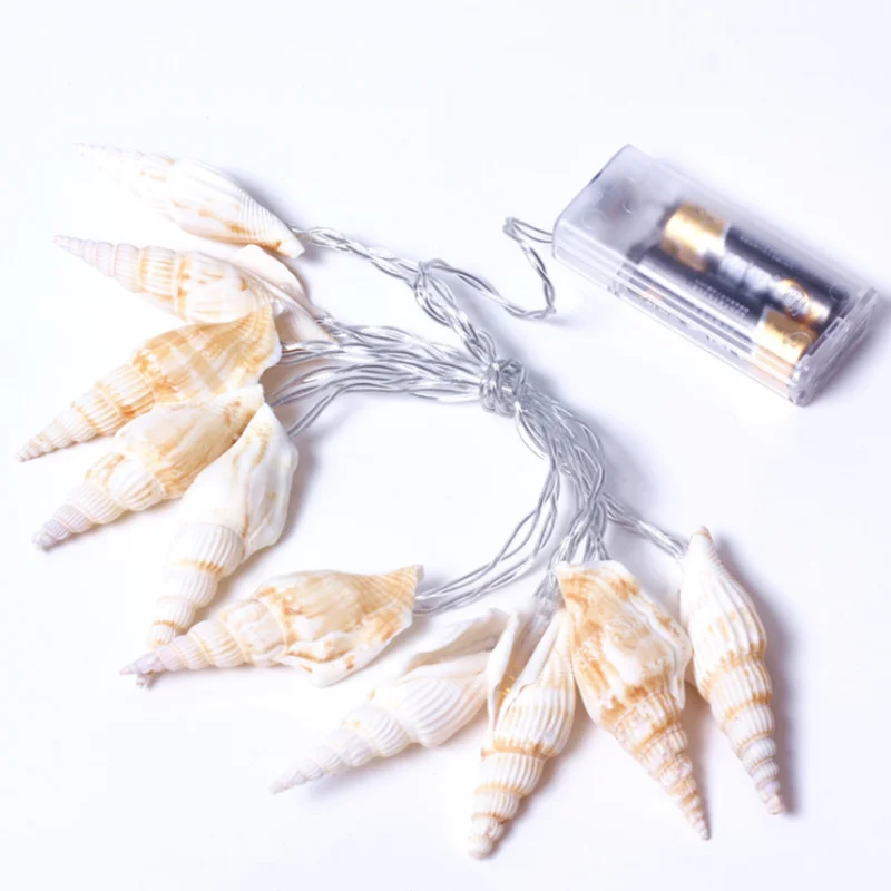 

New LED Sea Shell Conch Lamp String Hawaiian Style Party Event Decoration