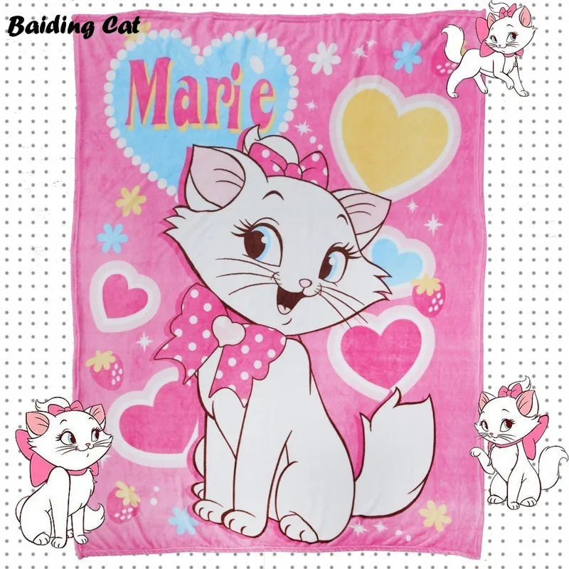 Кошка Мэри фланелевые флисовые одеяла мультфильм Миньоны зимнее мягкое одеяло американский/британский флаг Коралловое одеяло s 150x200 см Размер