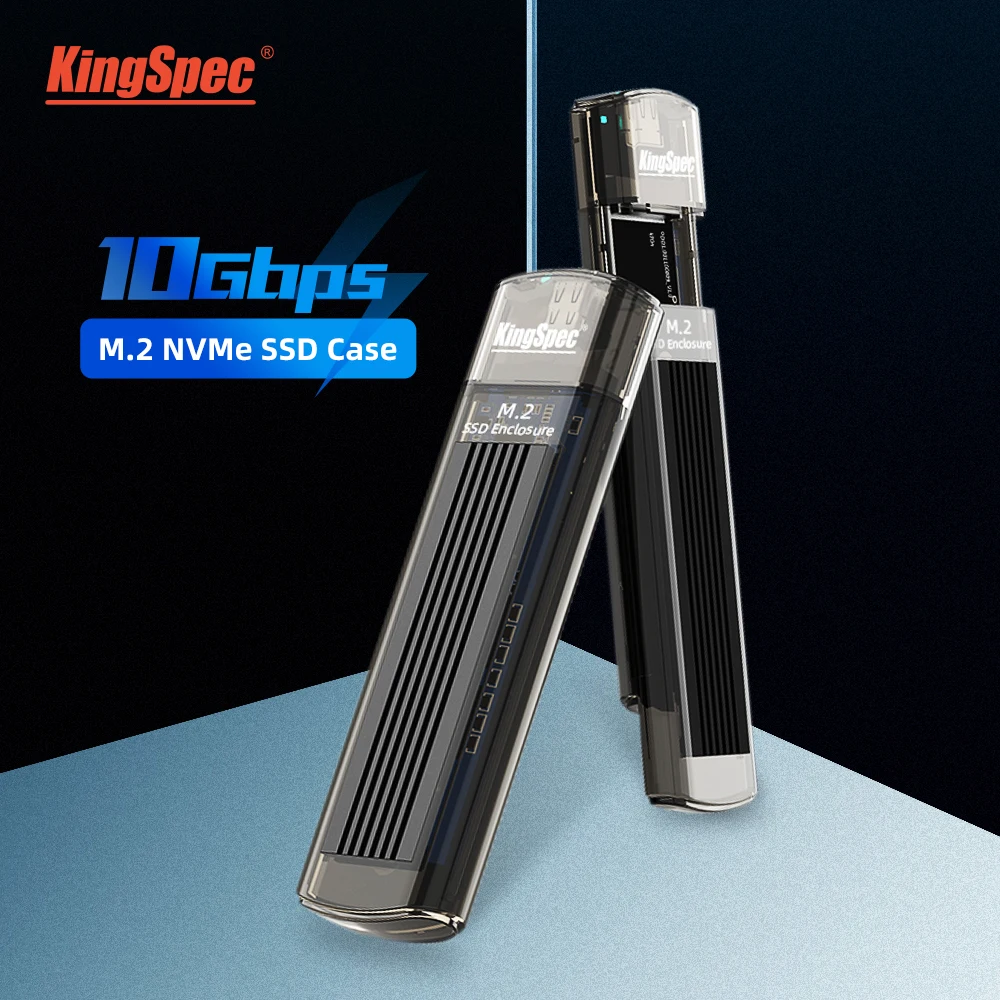 KingSpec M2 SSD чехол NVME корпус M.2 к USB Type C 3 1 адаптер для m.2 PCIE NGFF диск M ключ hdd