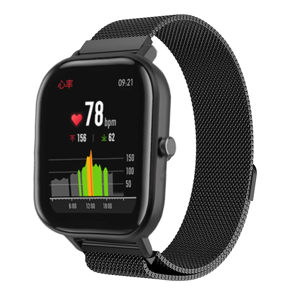 Миланский ремешок для часов для Xiaomi Huami Amazfit GTS умный браслет из нержавеющей стали металлический Сменный ремень для Amazfit GTS Correa
