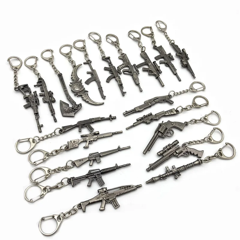Игра пистолет оружие брелок AK47 кулон металлические поделки подарки для мужчин